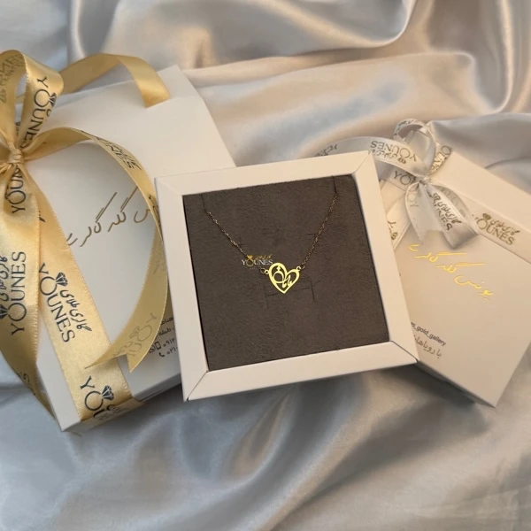 گردنبند مامان قلبی طلا